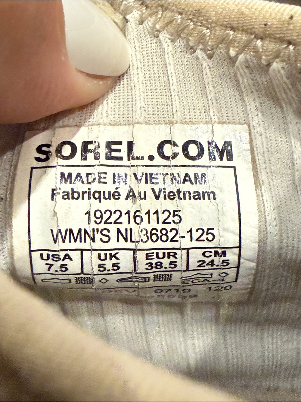 Sorel Women’s Slip-On Shoes Sneakers in Beige and Cream 7.5 - Picture 2 of 6